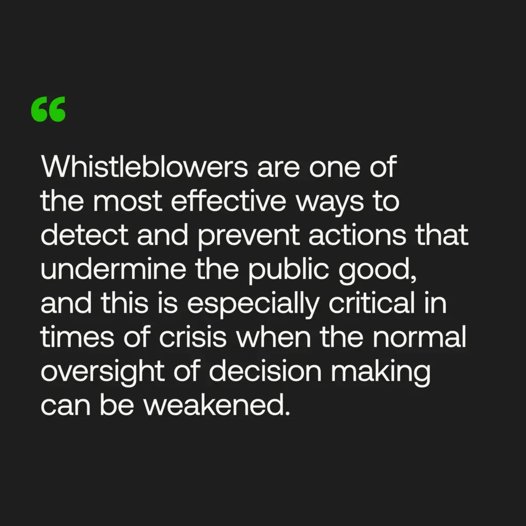 The Importance of Whistleblowers