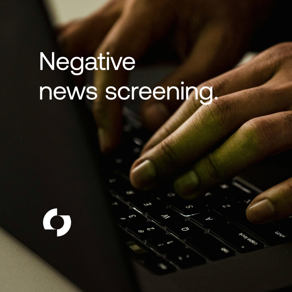 Negative news screening 2025